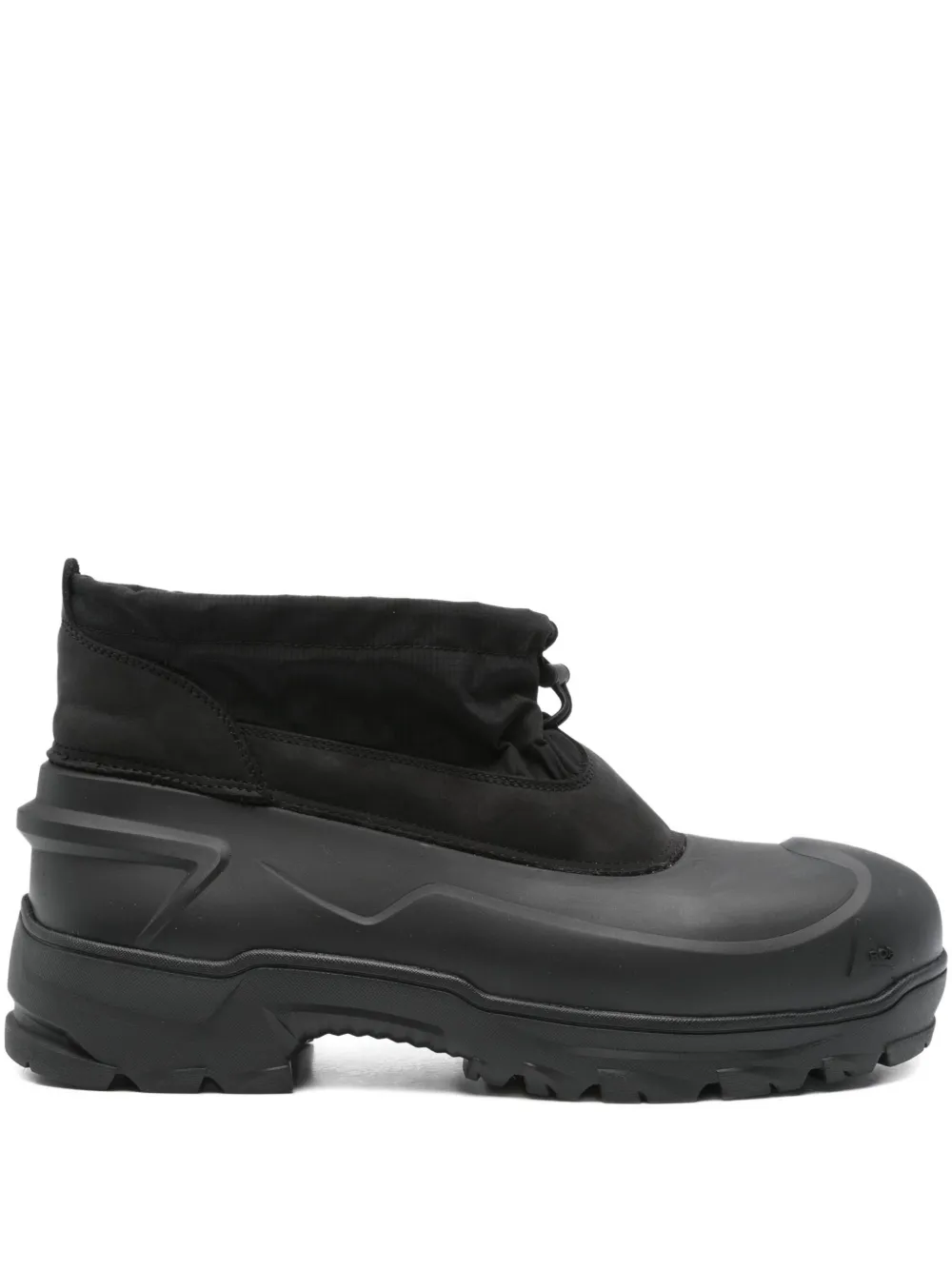 ROA low rubber calf-suede boots Black