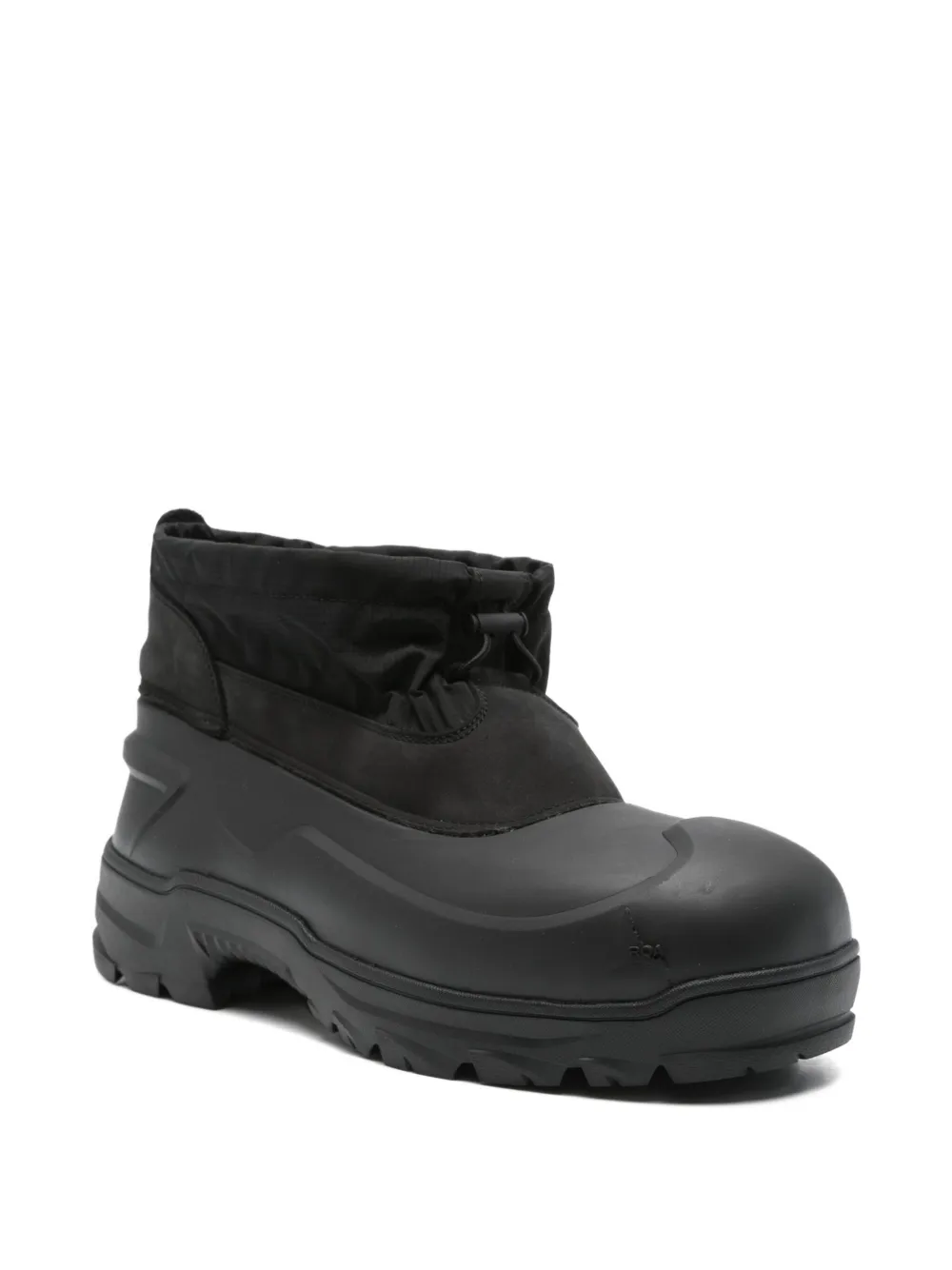 ROA low rubber calf-suede boots Black