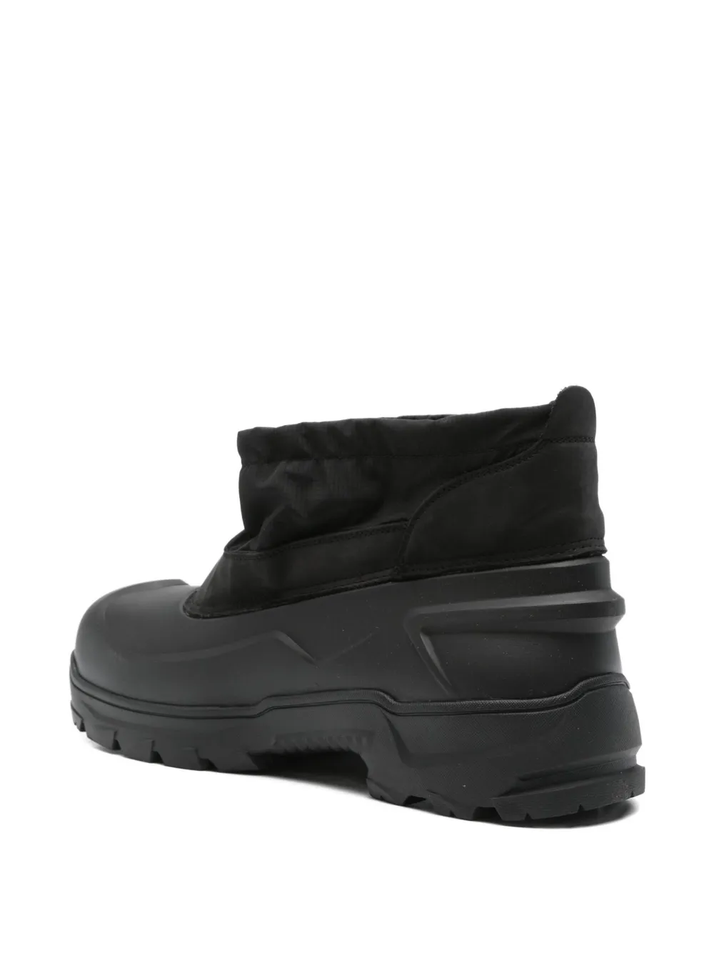 ROA low rubber calf-suede boots Black