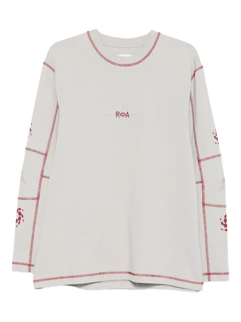 ROA playera manga larga con detalle de costuras