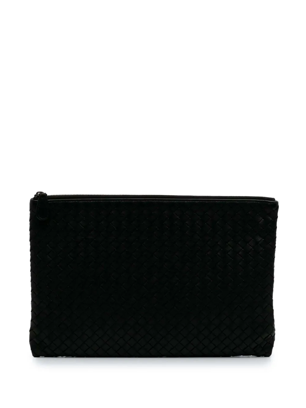 Bottega Veneta Pre-Owned 2012-2024 Nappa Intrecciato clutch bag - ブラック Bottega Veneta Pre-Owned 2012-2024 Nappa Intrecciato clutch bag - ブラック