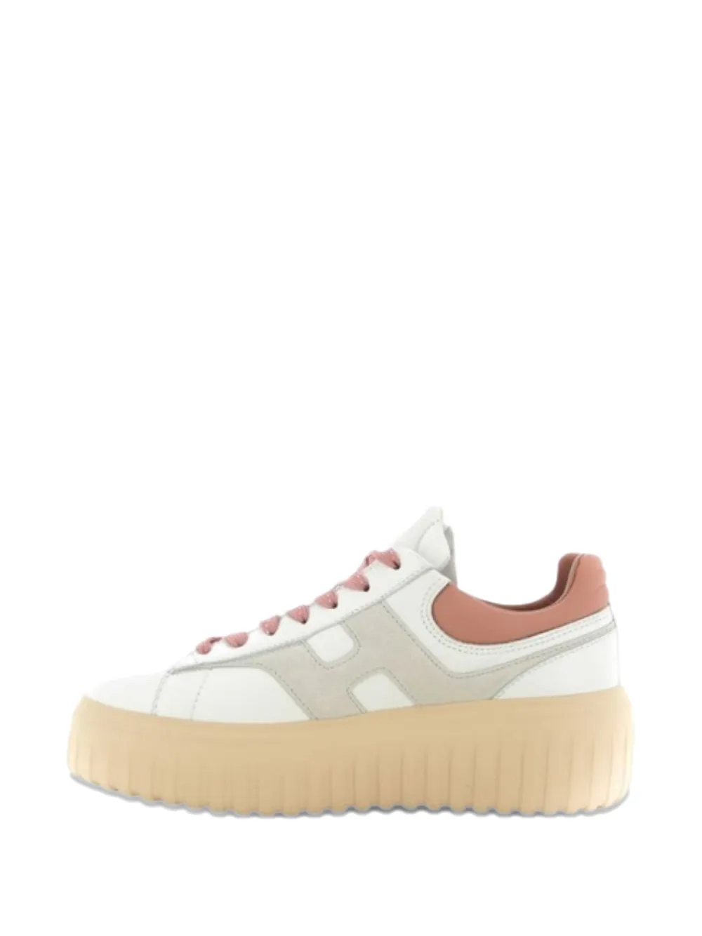 Hogan H-stripes Sneakers In White