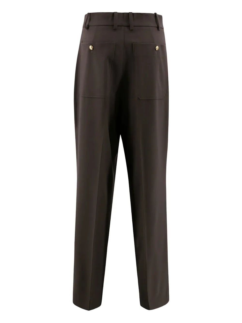 P.a.r.o.s.h Button-fastening Pocket Trousers In Black