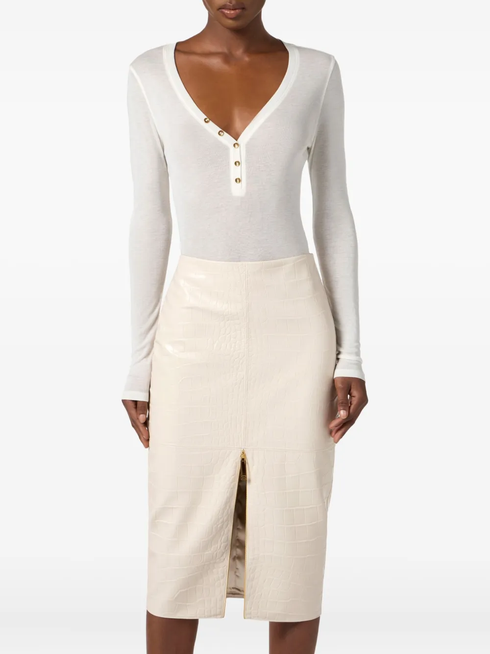 Elisabetta Franchi Henley top Wit