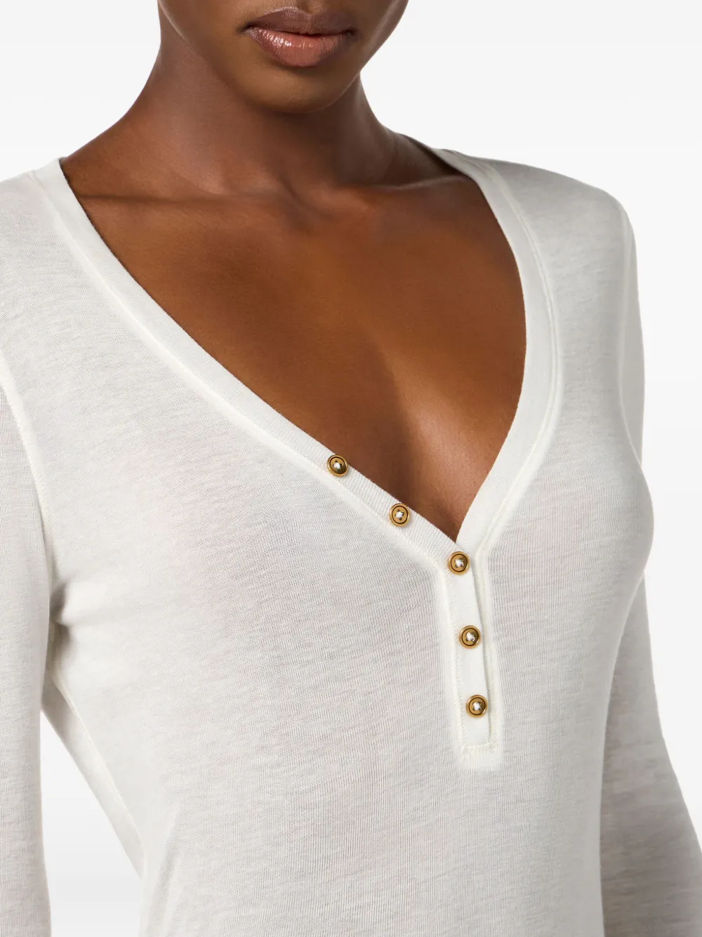 Elisabetta Franchi Henley top Wit