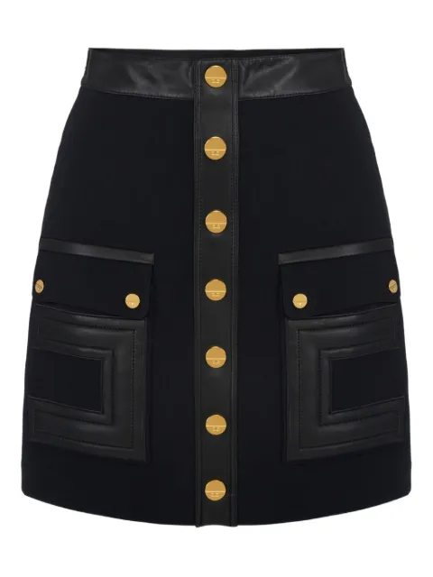 Elisabetta Franchi button-embellished mini skirt