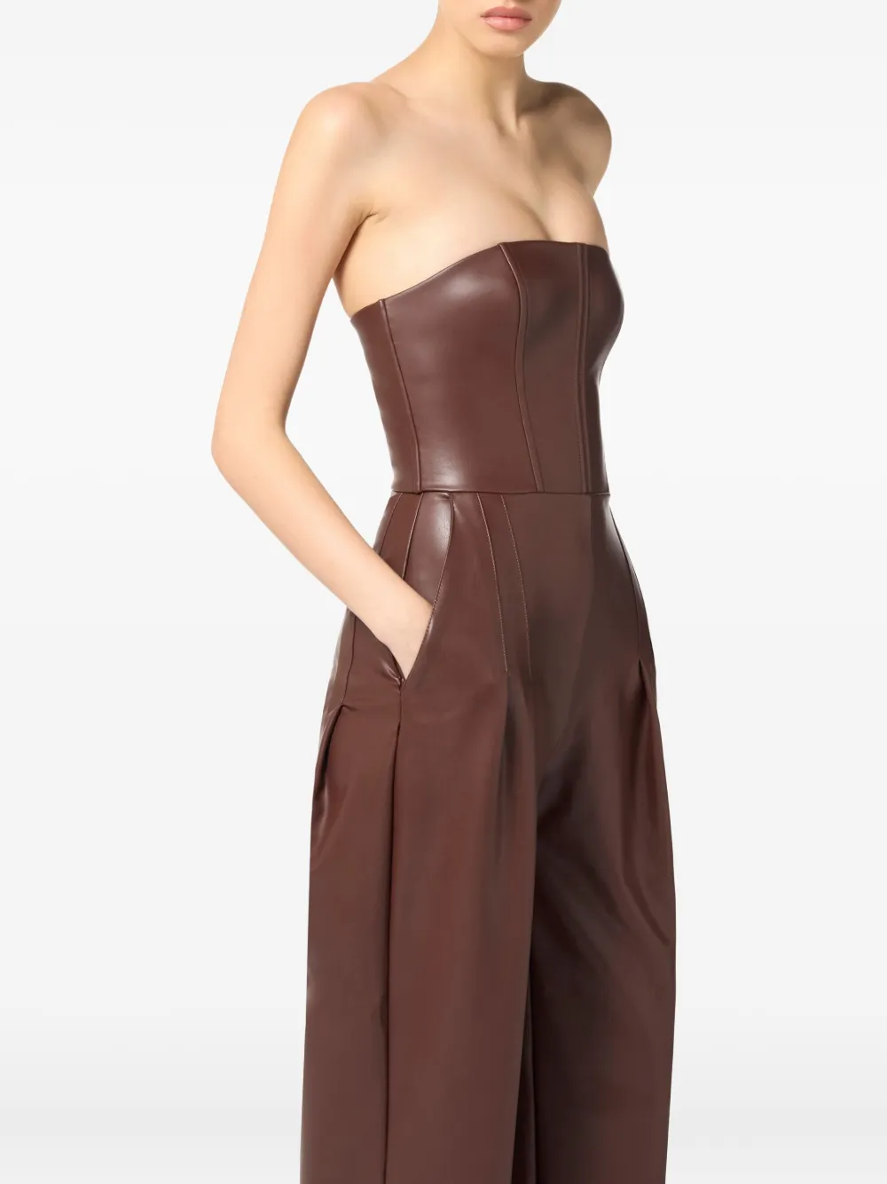 Elisabetta Franchi - Jumpsuit met korset detail - dames - Viscose/Elastane