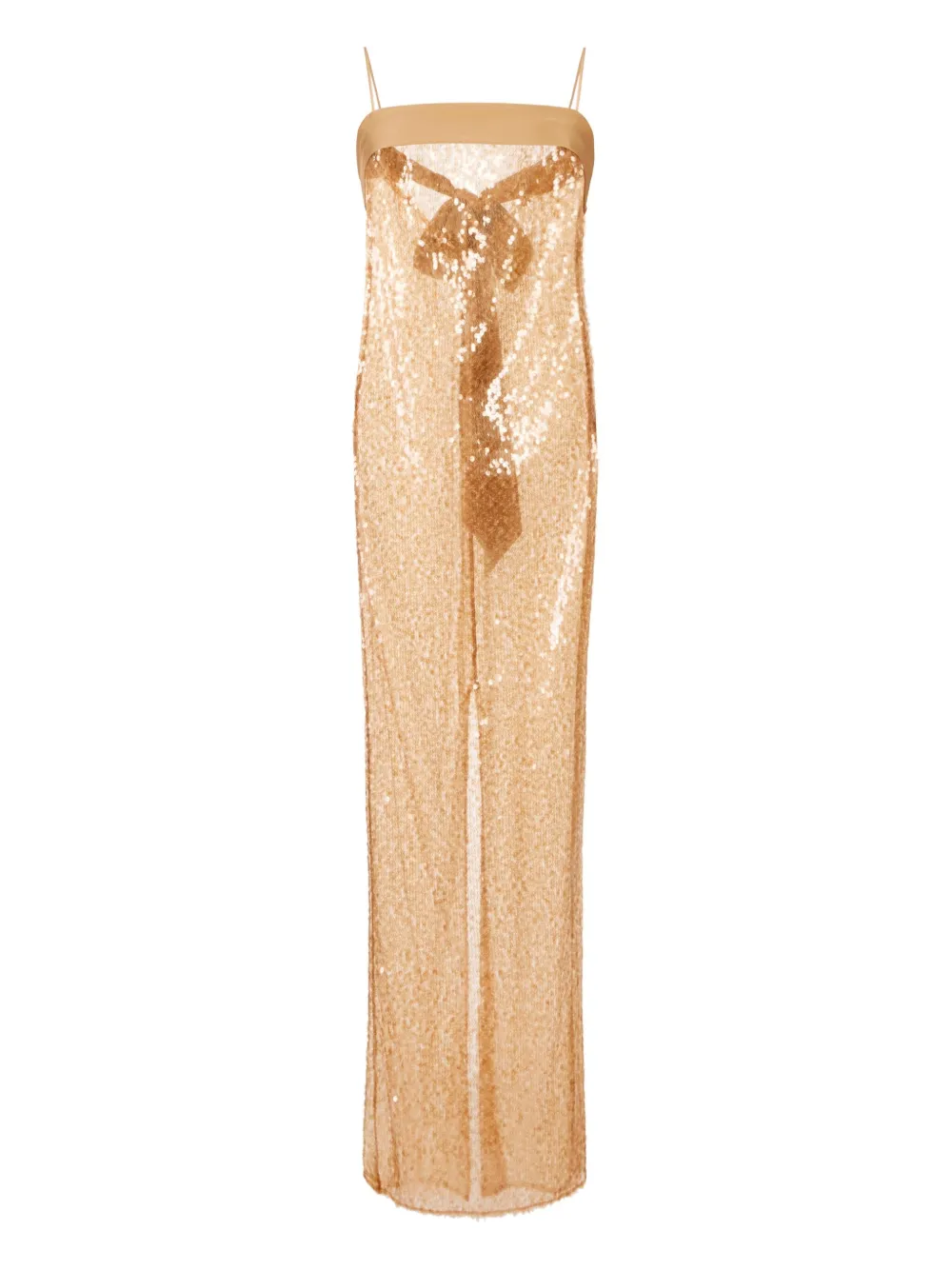 Elisabetta Franchi sequin-embellished maxi dress | Neutrals | Image 1