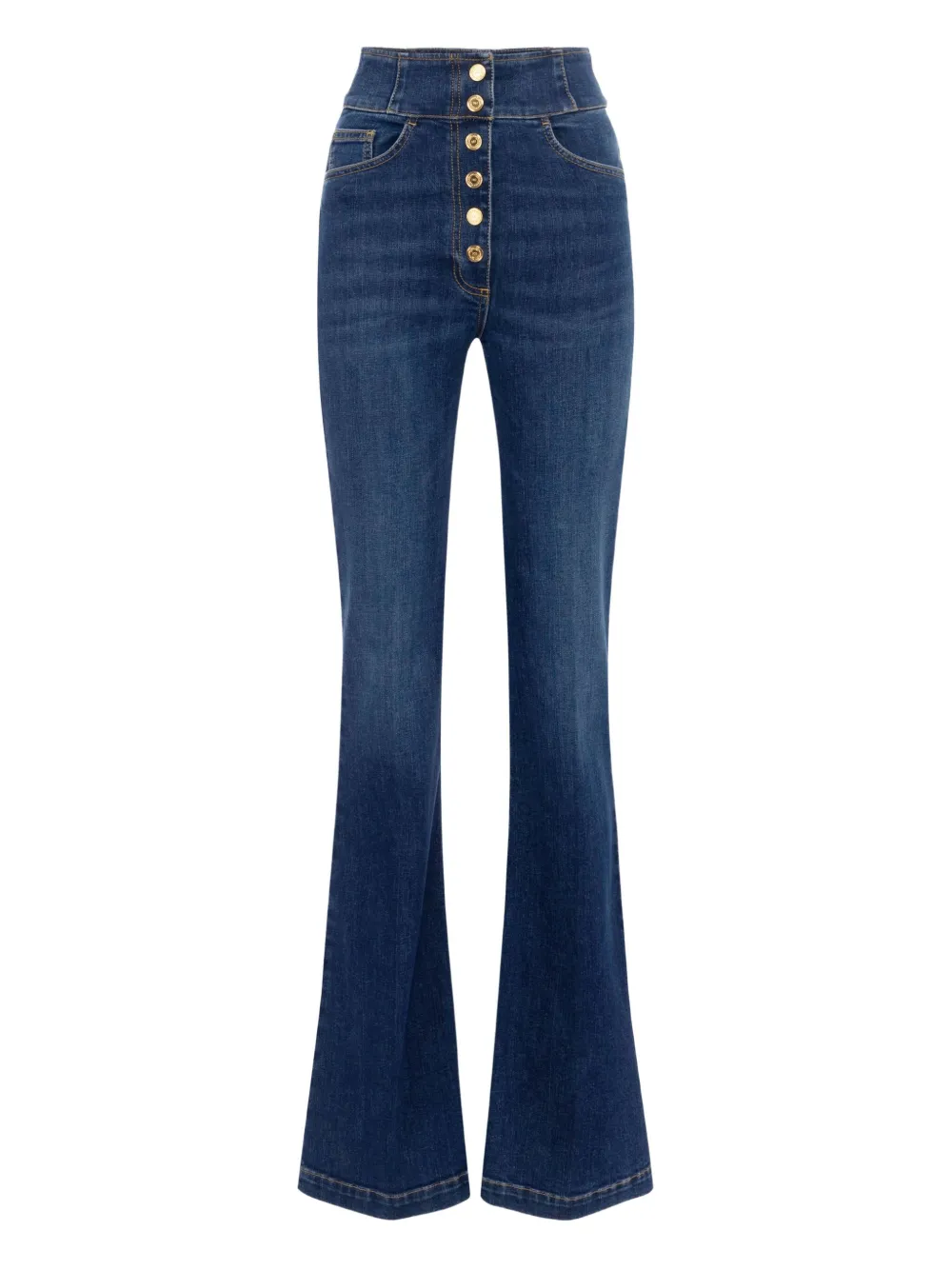 Elisabetta Franchi High waist jeans Blauw