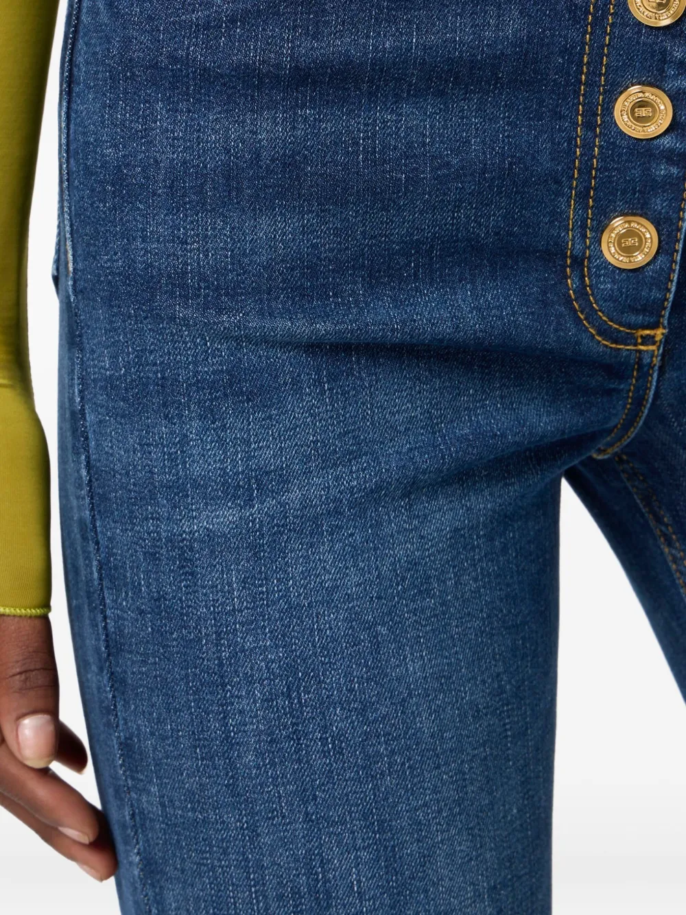 Elisabetta Franchi High waist jeans Blauw