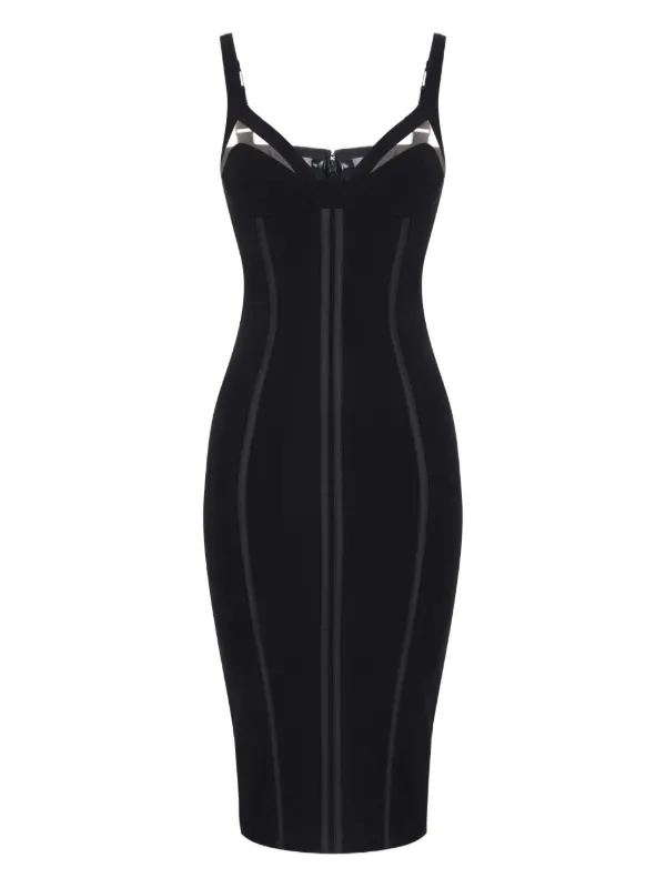 Elisabetta Franchi ストラップ タイトドレス | ブラック | FARFETCH JP