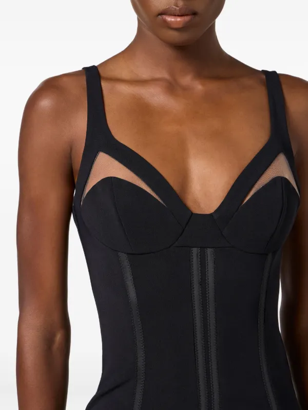 Elisabetta Franchi ストラップ タイトドレス | ブラック | FARFETCH JP