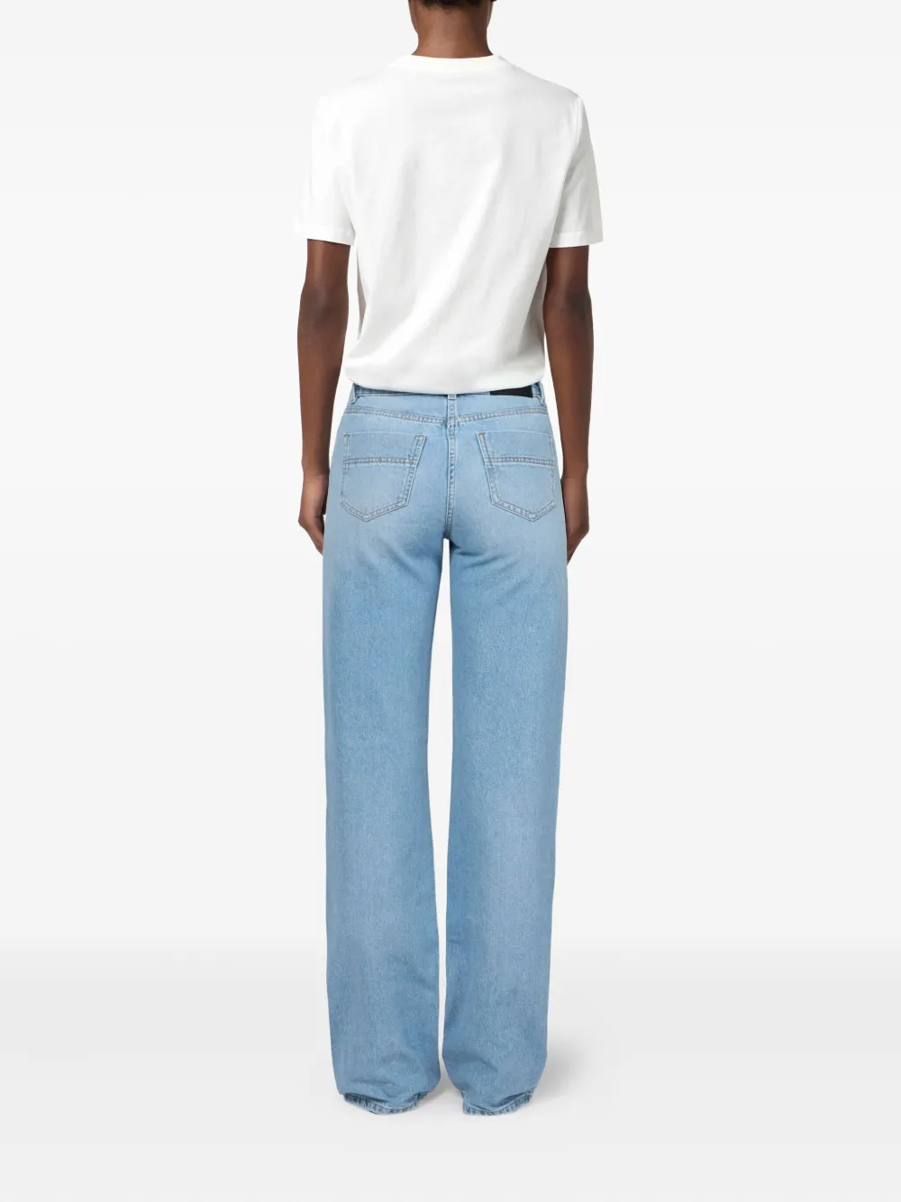Elisabetta Franchi Jeans verfraaid met stras Blauw