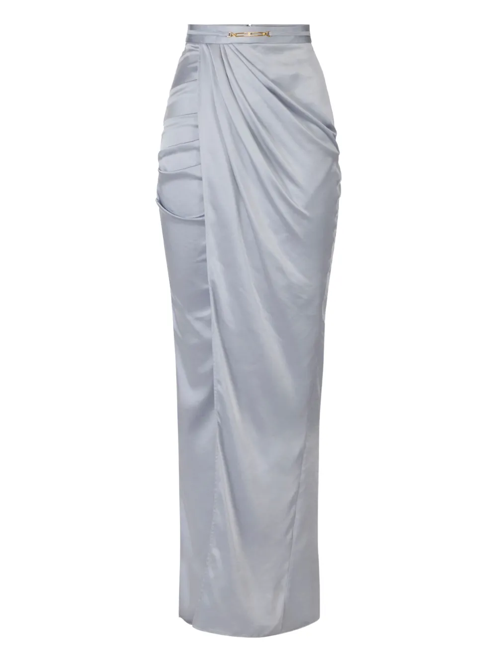 Elisabetta Franchi draped satin maxi skirt | Grey | Image 1