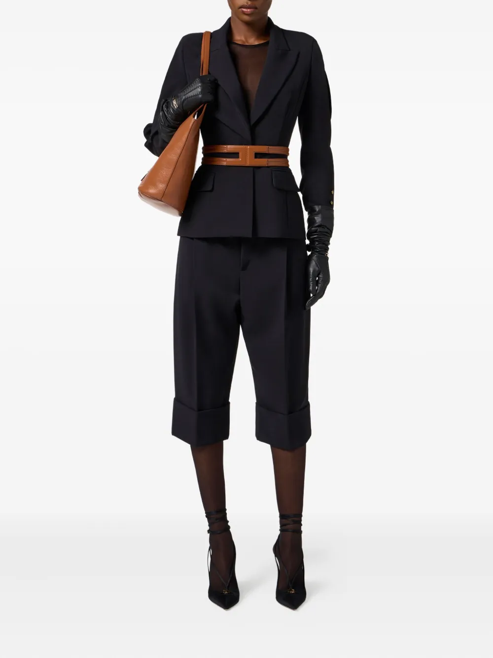 Elisabetta Franchi structured belted blazer | Blazers | Image 2