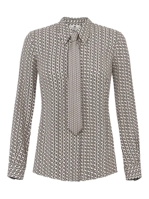 Blouse à imprimé géométrique - Elisabetta Franchi - Modalova