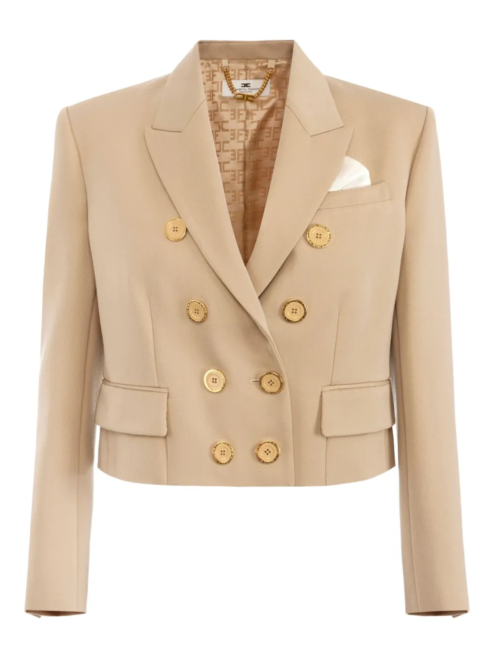 Elisabetta Franchi double-breasted tailored blazer - Toni neutri