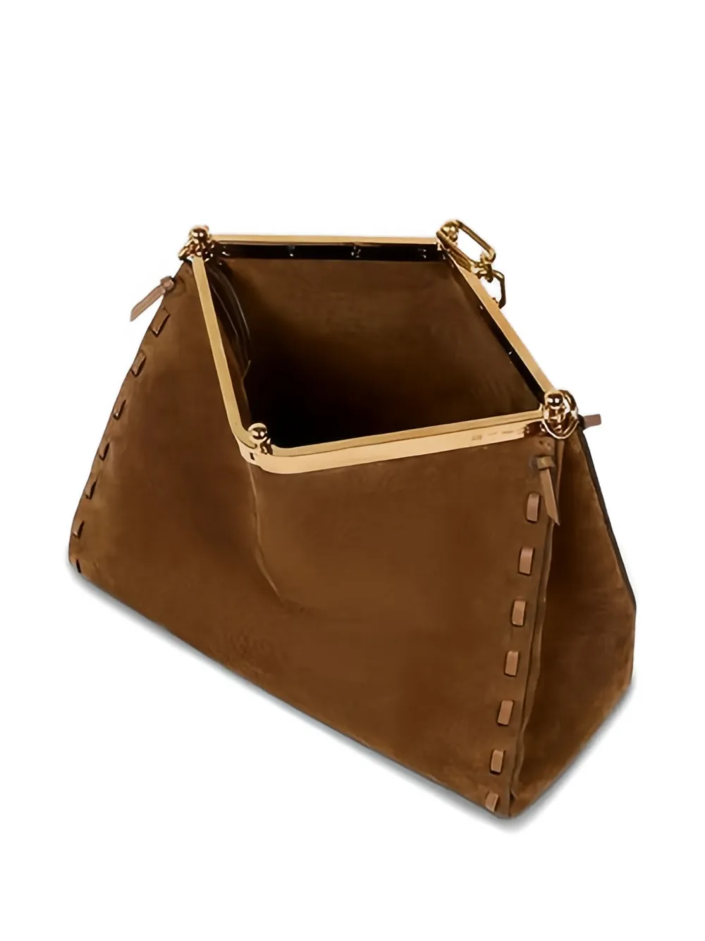 ETRO Medium Vela schoudertas met bedel Bruin