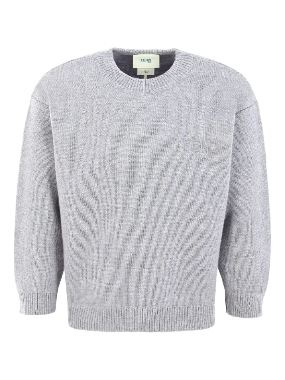 Fendi Kids Trui met logo Grijs