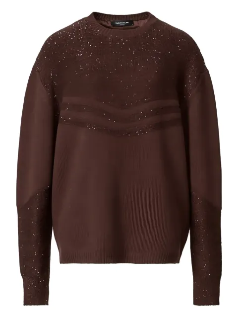 Fabiana Filippi sequin-embellished chevron sweater
