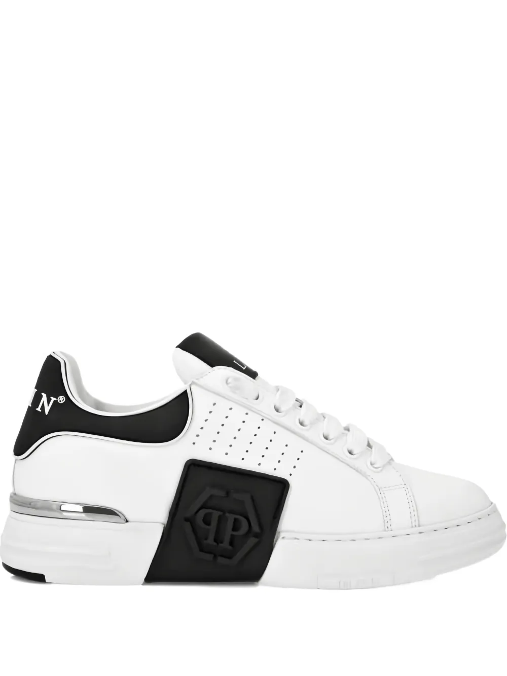 Philipp Plein perforated lace-up shoes - Weiß