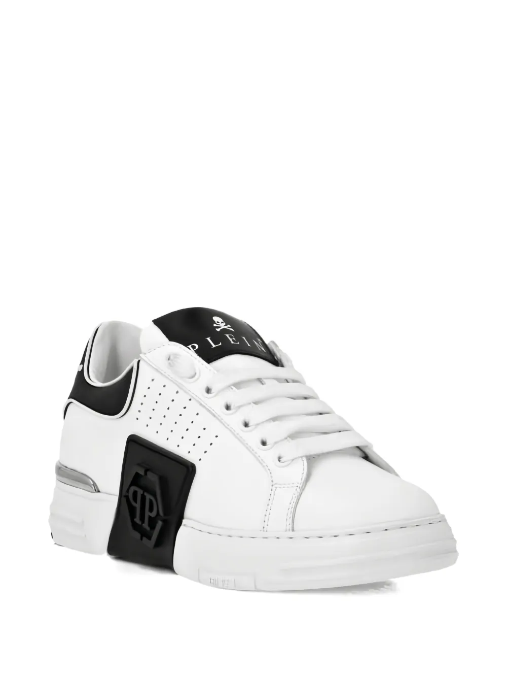 Philipp Plein perforated lace-up shoes Wit