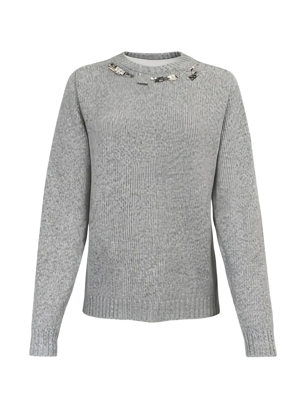 Fabiana Filippi embellished sweater - Grigio