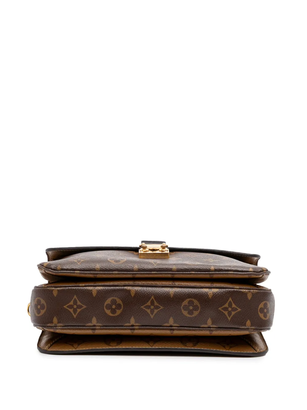Pre-owned Louis Vuitton 2021-2024 Monogram Reverse Pochette Metis Satchel