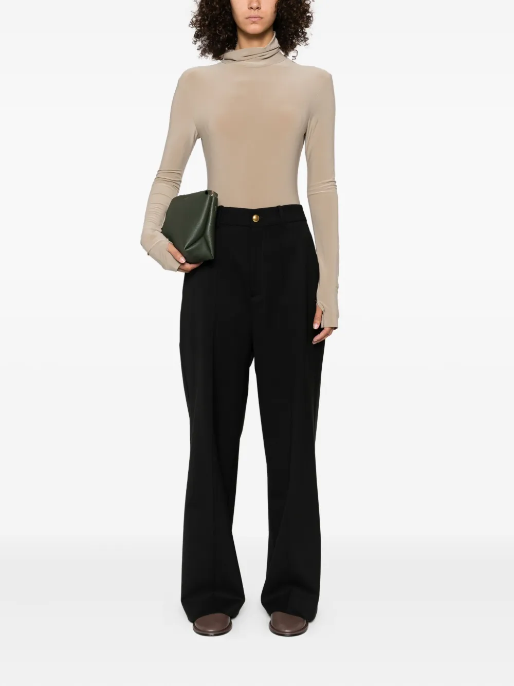 P.A.R.O.S.H. buttoned pocket-embellished trousers Zwart