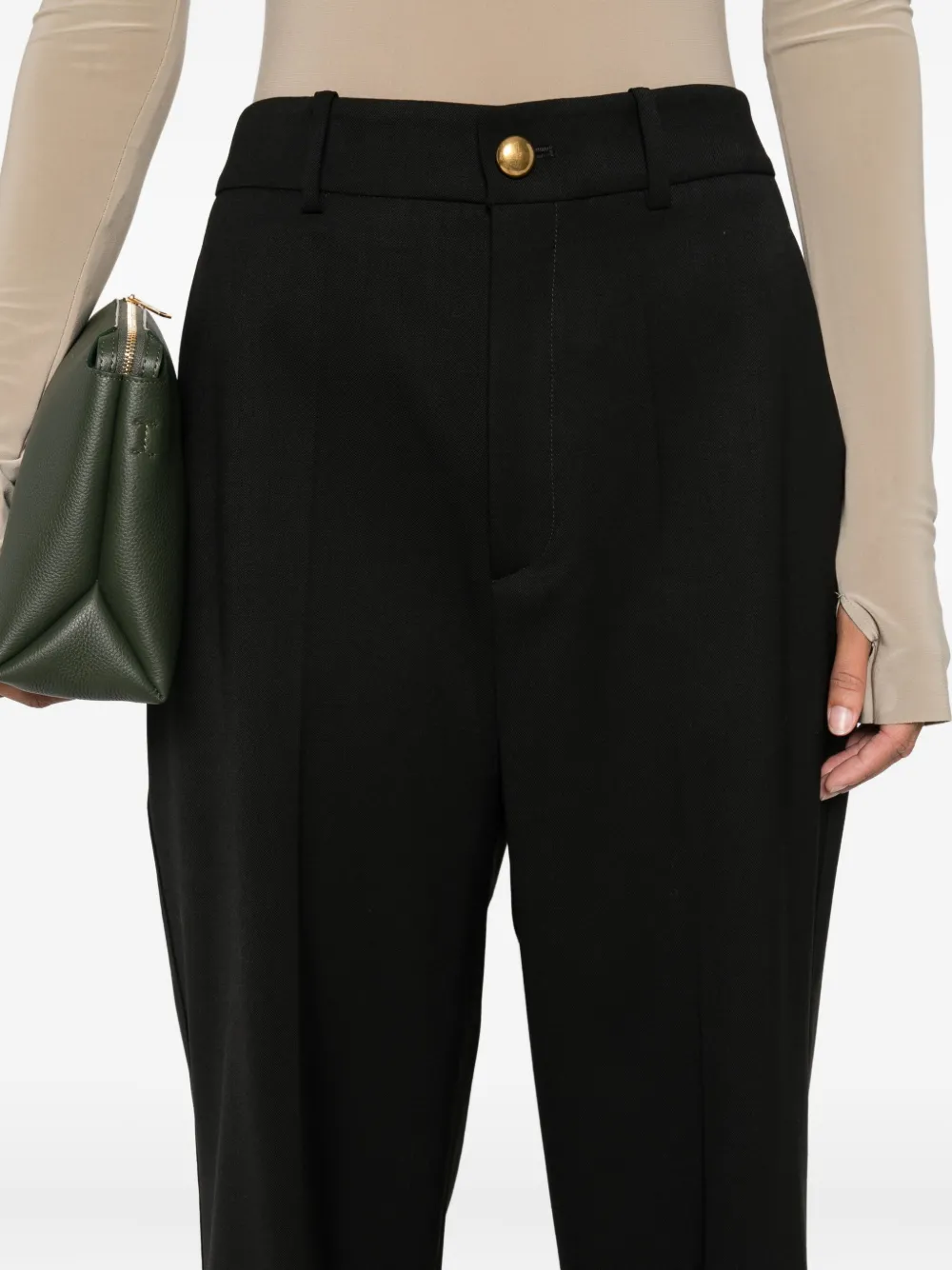 P.A.R.O.S.H. buttoned pocket-embellished trousers Zwart