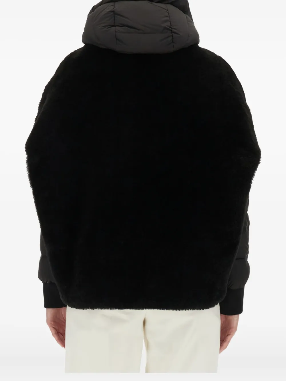 Moorer Sp-pegaso-ks3 Hooded Shearling Jacket In Black