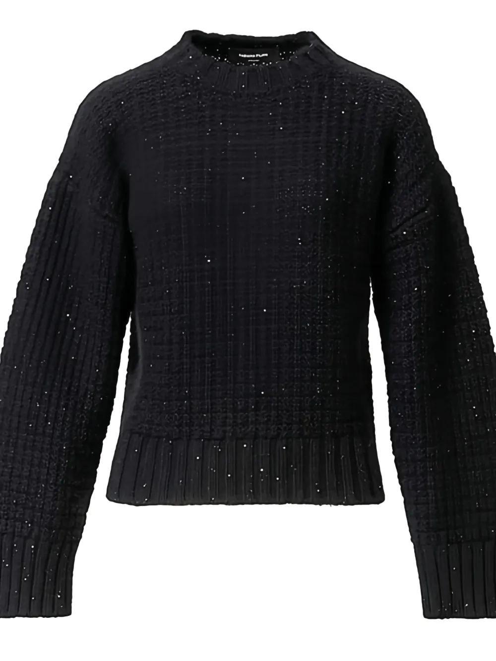 Fabiana Filippi Platinum Sweater With Sequins In Black