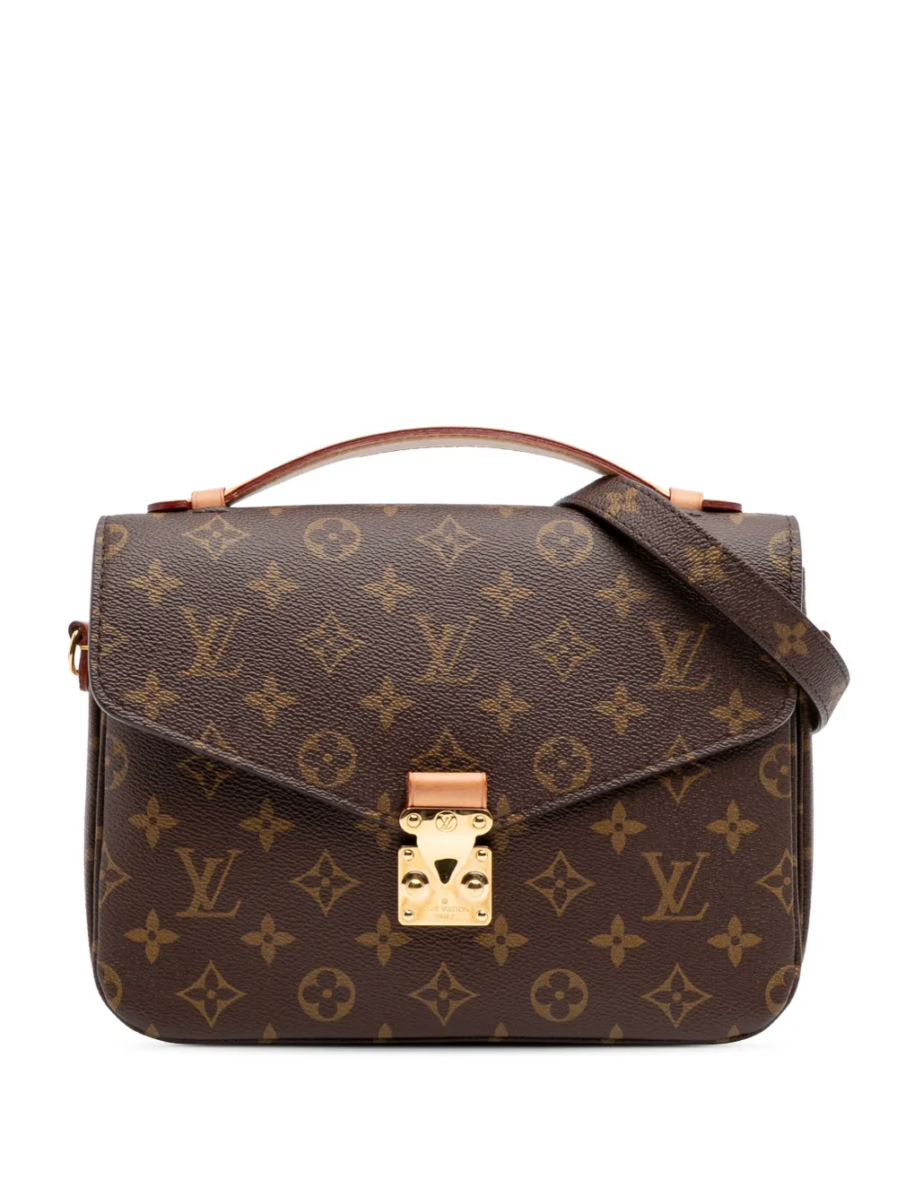 Louis Vuitton Pre-Owned 2020 Monogram Pochette Metis satchel | Brown | Image 1