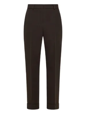 Open YY rolled-waist Velour Cargo Pants | Brown | FARFETCH AZ