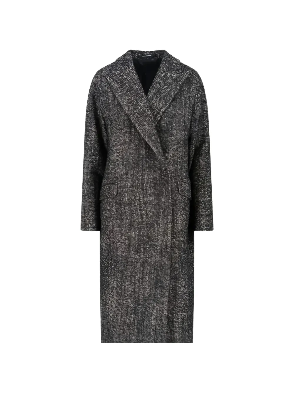 Tagliatore notched-lapel coat - Nero
