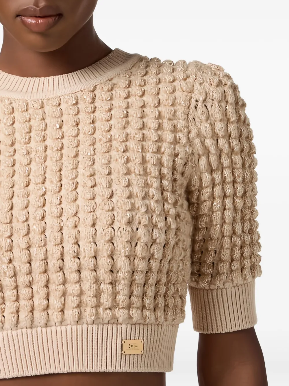 Elisabetta Franchi Sweaters In Neutral