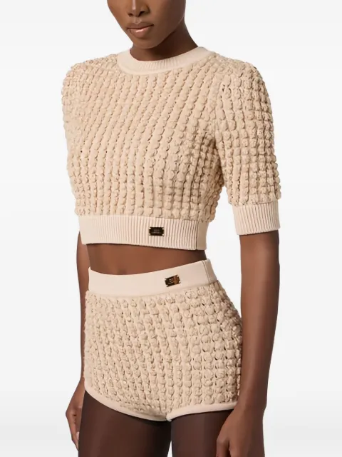 Elisabetta Franchi Bouclé knit top