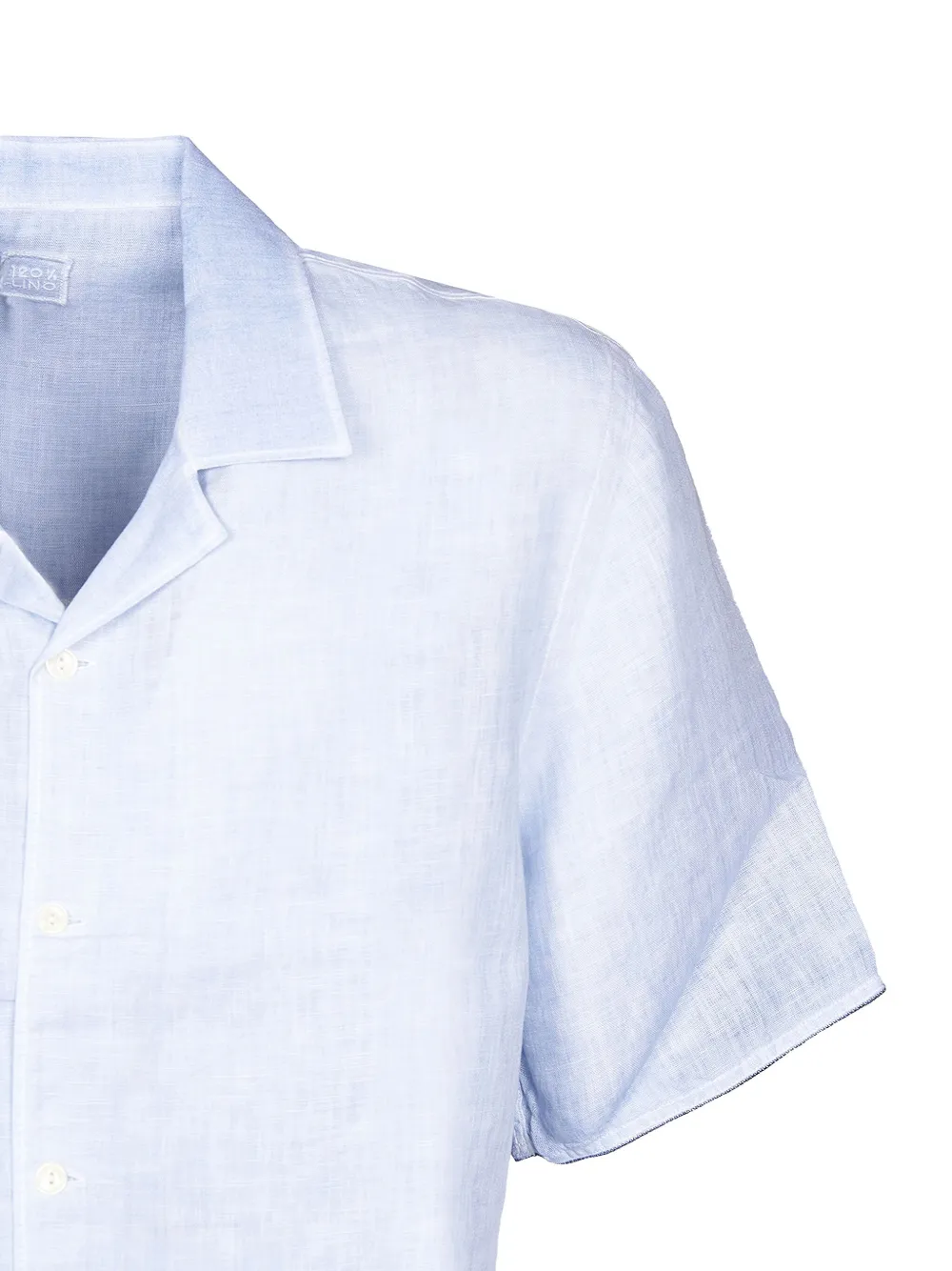 120% Lino camisa con cuello militar | Image 2