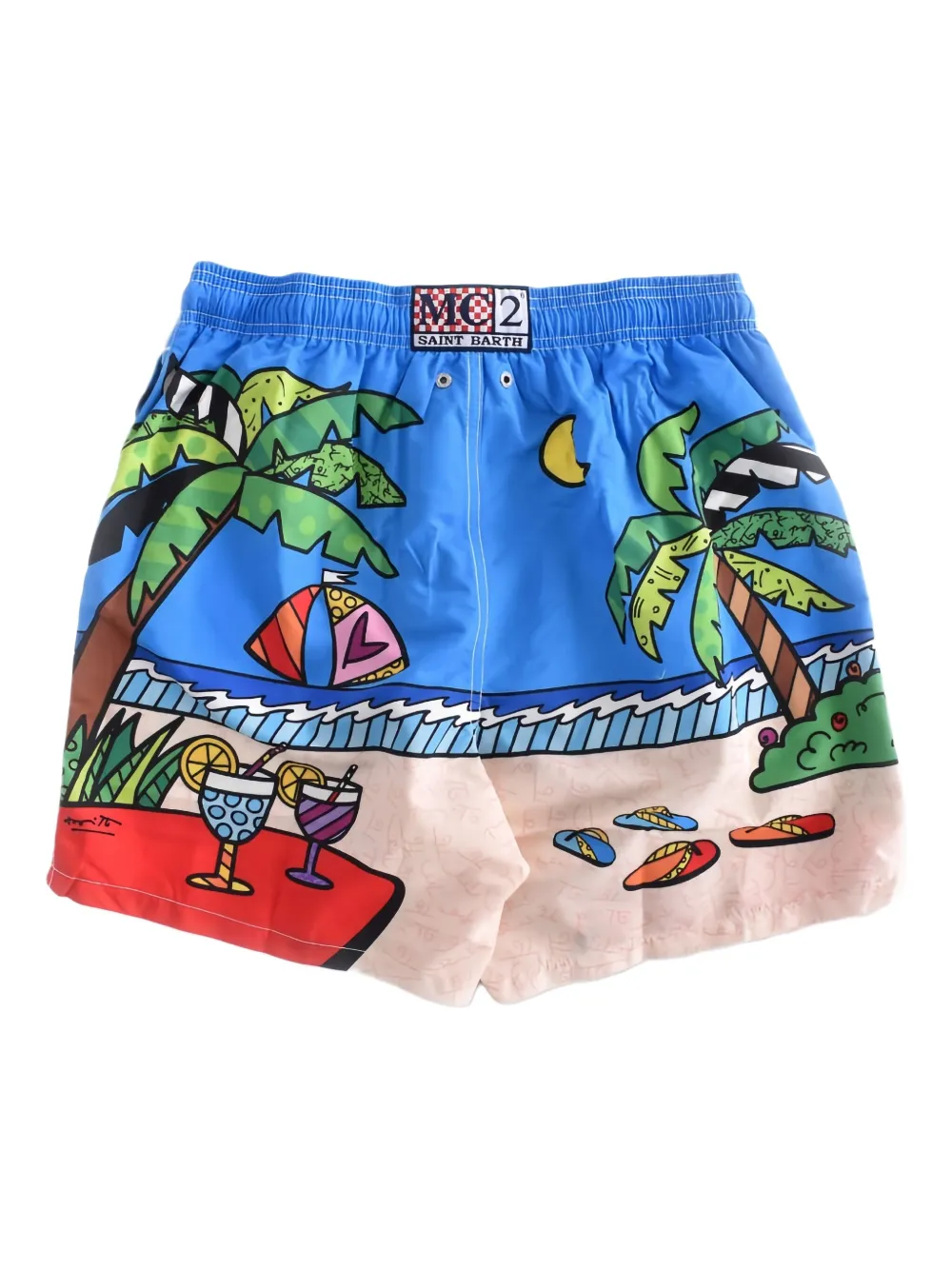 Mc2 Saint Barth X Britto Printed Swim Shorts In Multi
