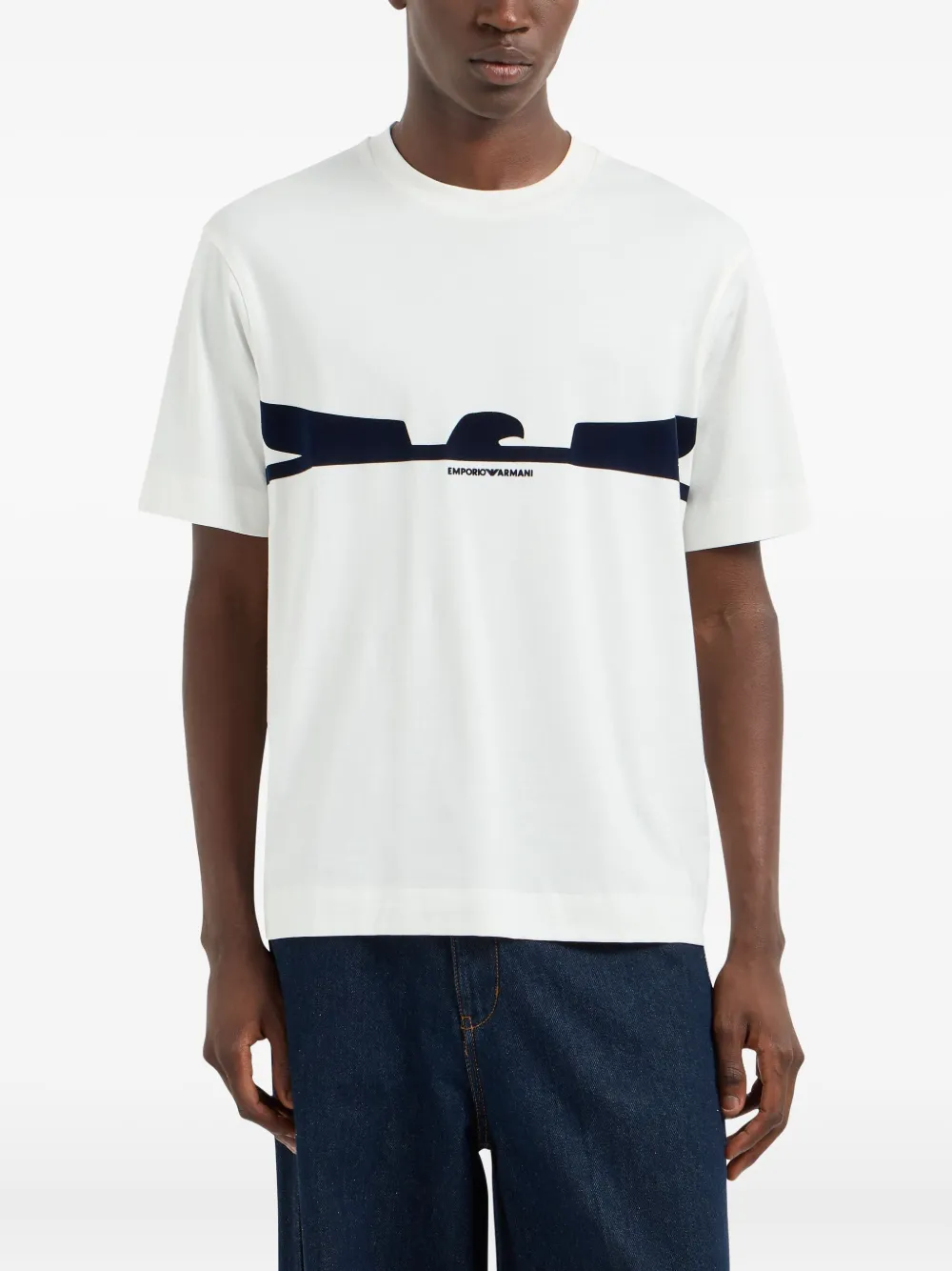 Emporio Armani T-shirt met grafische print - Wit