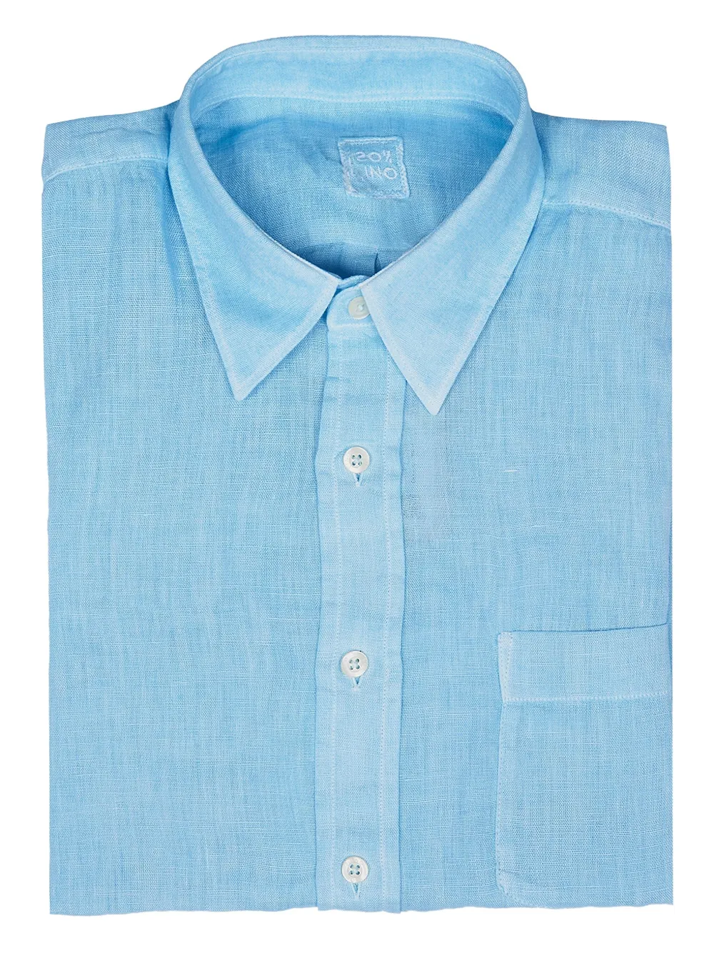 120% Lino camisa de lino | azul | Image 1