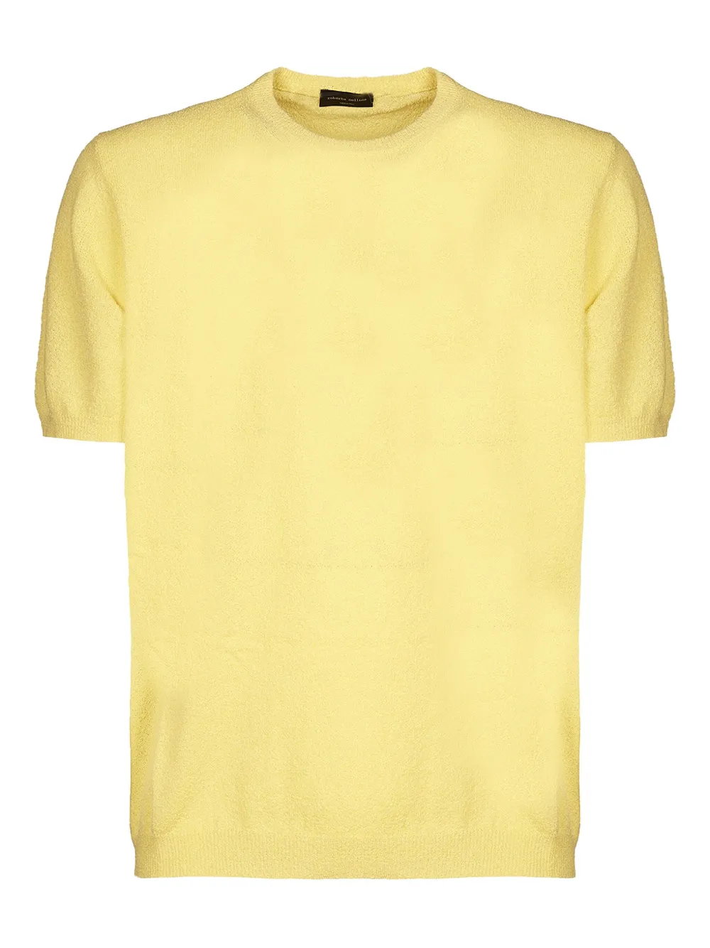 Roberto Collina short-sleeve crew-neck knit top Geel