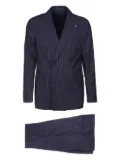 Tagliatore double-breasted pinstripe suit - Blue