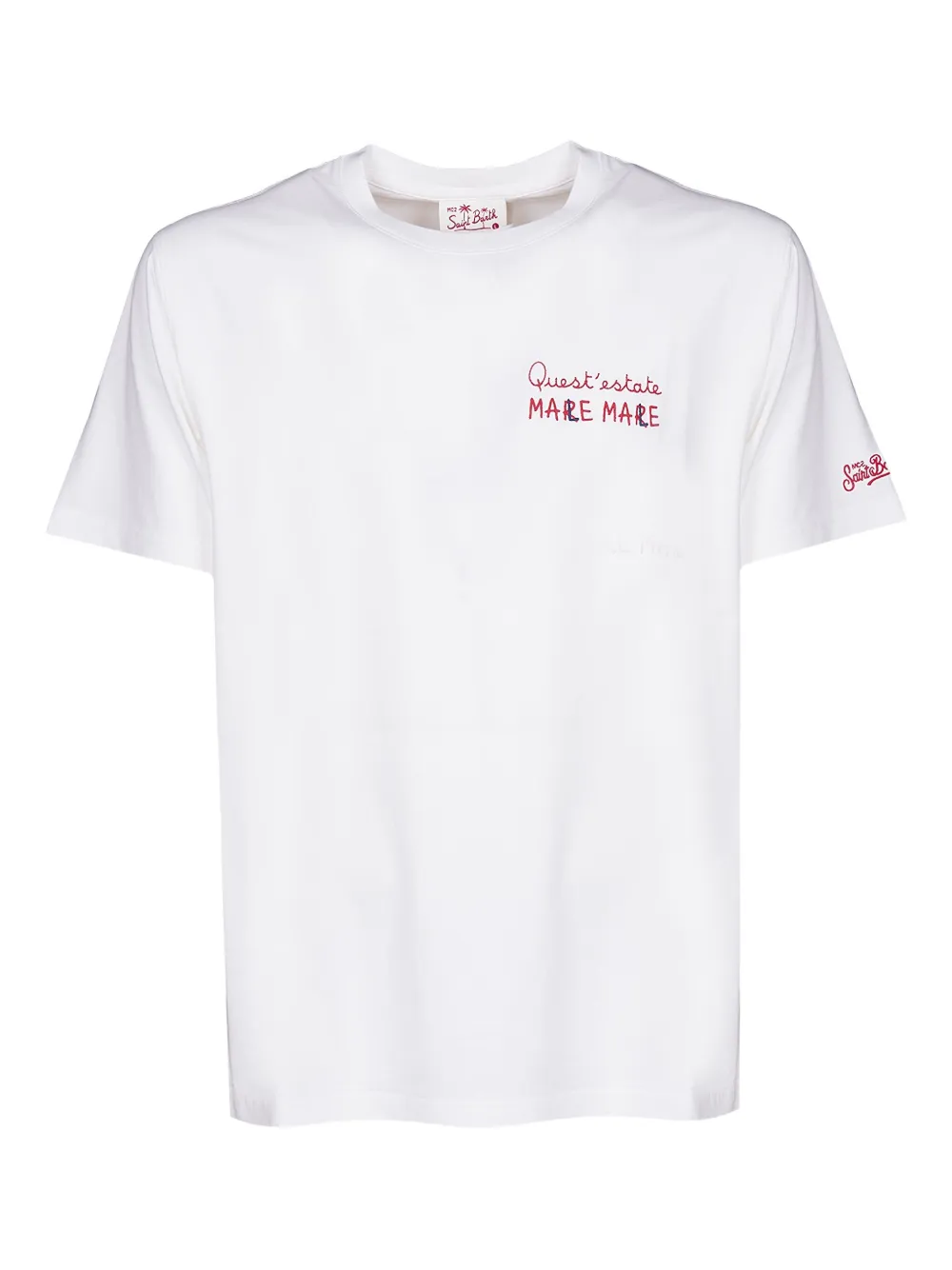 MC2 Saint Barth T-shirt met geborduurd logo Wit
