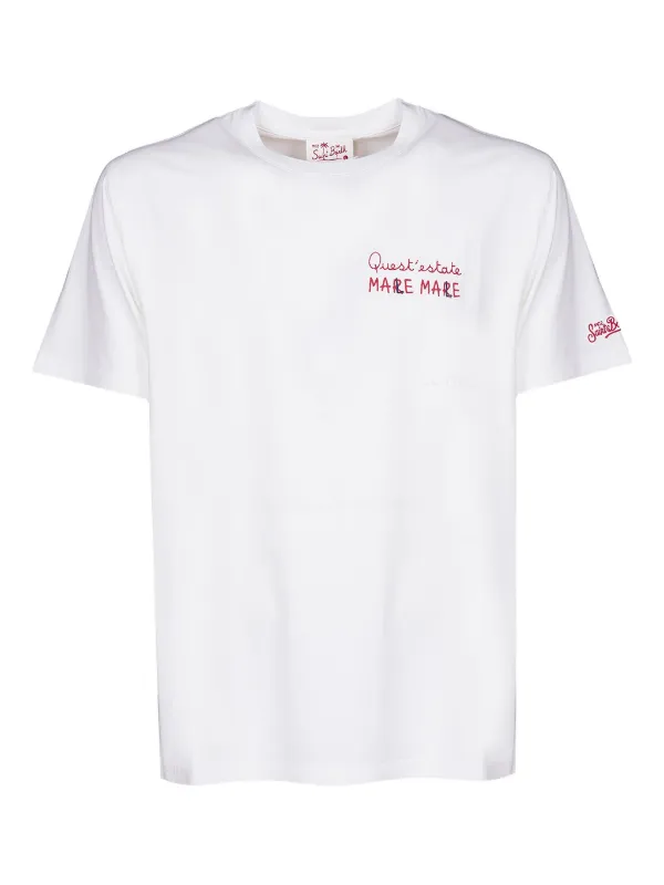 MC2 SAINT BARTH TSHIRTMAN04511F01N 関税送料込 Boy light blue cotton t-shirt with skater Bart | THE