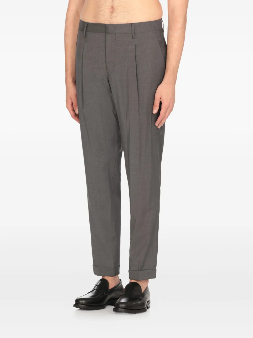 Briglia 1949 Pantalon met geplooid detail Grijs