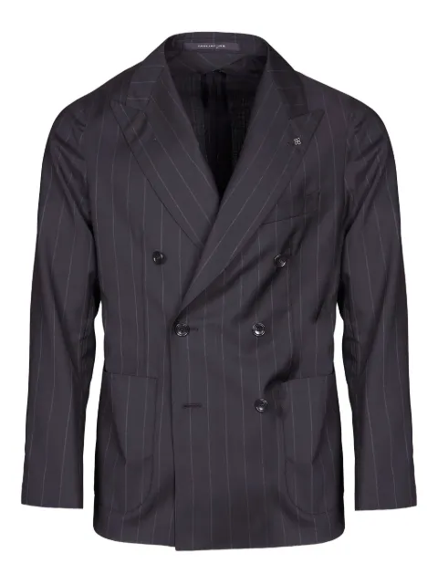 Tagliatore double-breasted pinstriped blazer