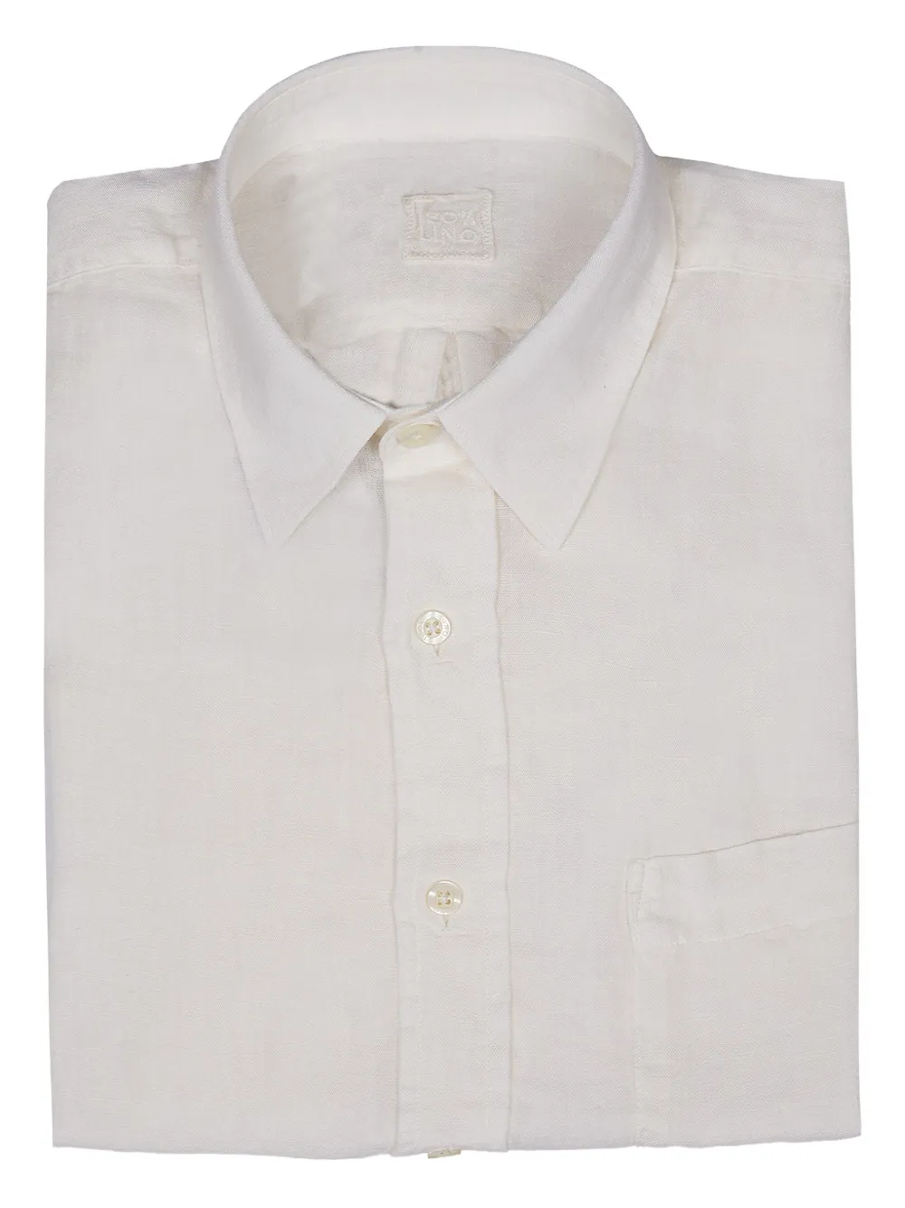 120% Lino Button-down overhemd Wit