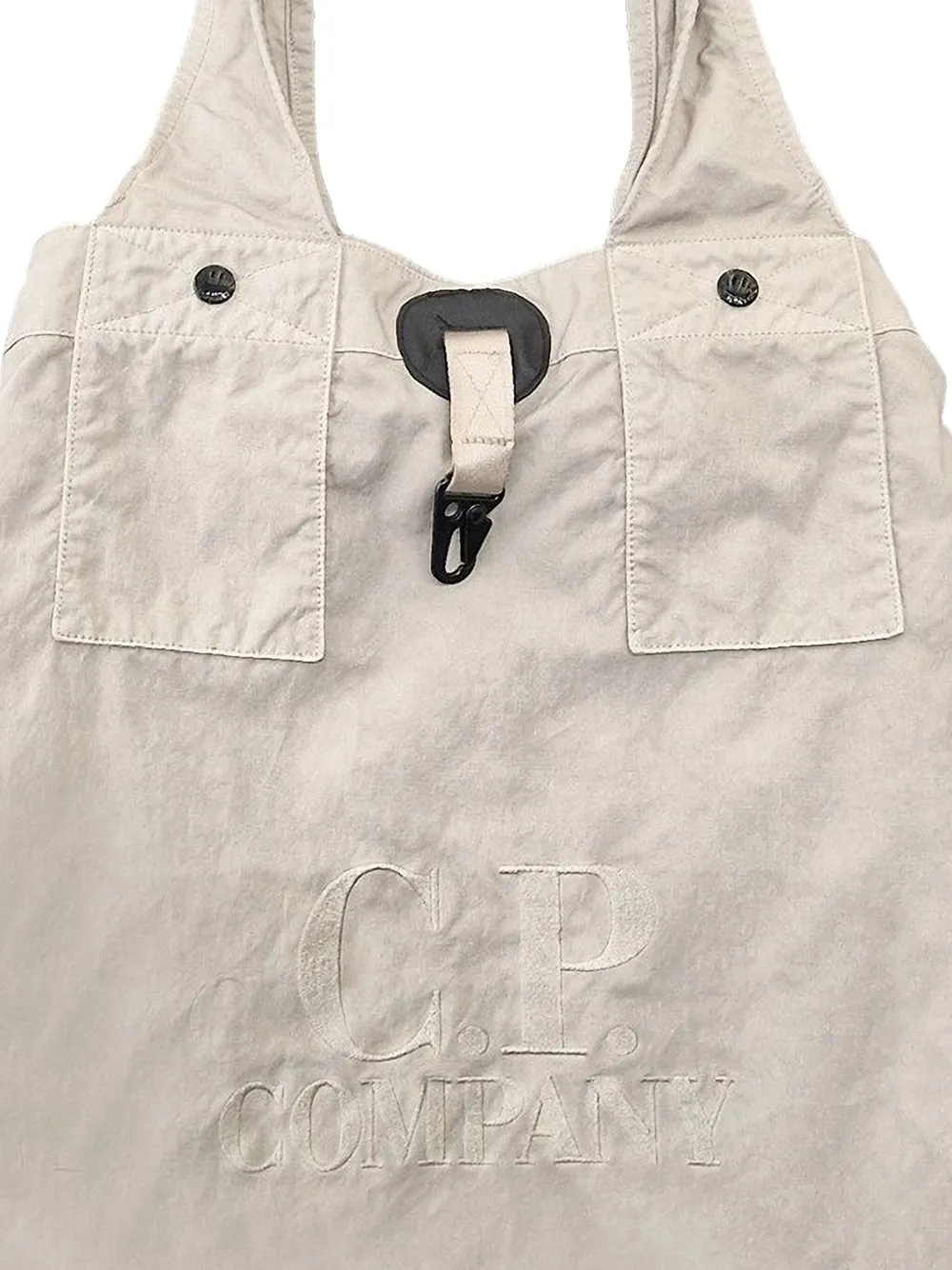 C.P. Company Twill Left Hand schoudertas met logo - Beige