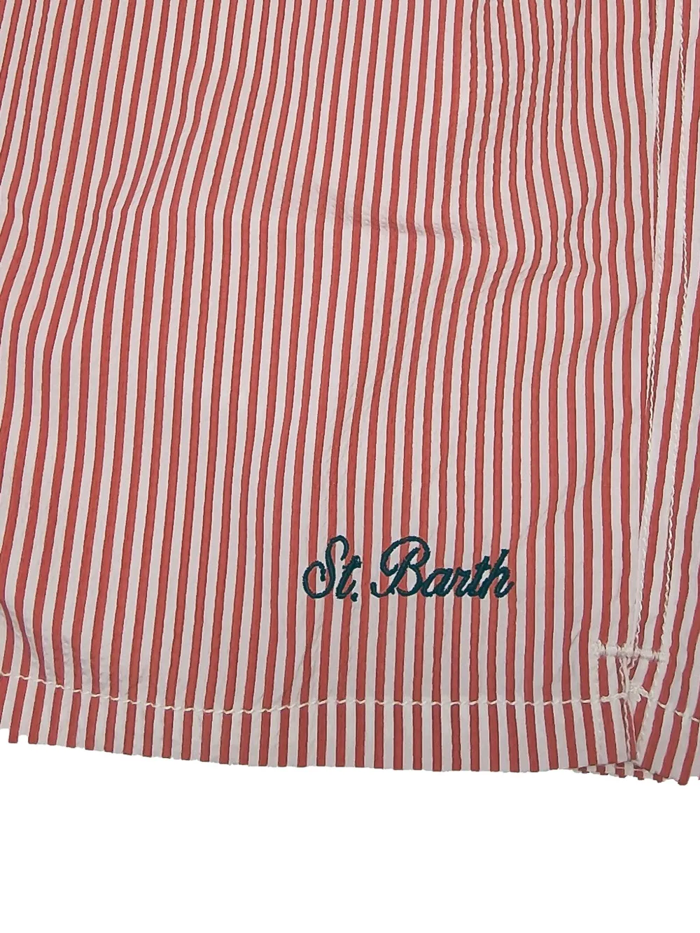 MC2 Saint Barth Gestreepte zwembroek Rood